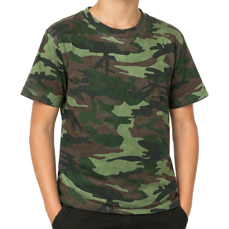 Tricou de camuflaj pentru copii, Woodland