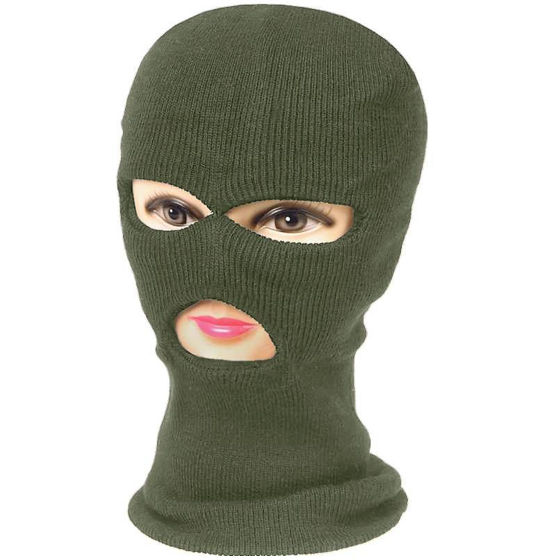 Cagulă cu 3 deschideri verde