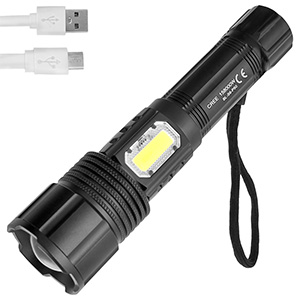 Lanternă LED X-Balog P50 USB cu zoom