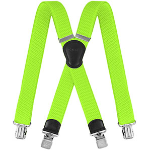 Bretele pentru pantaloni COLOR NEON verde