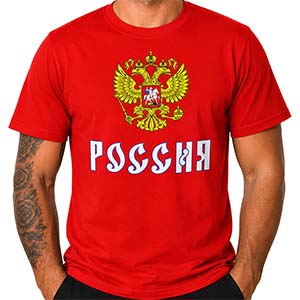 Tricou Russia roșu