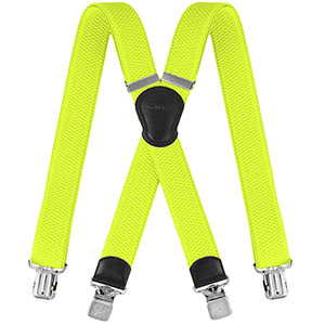 Bretele galbene pentru pantaloni 4x clip