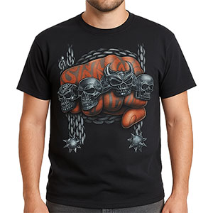 Tricou Four skulls