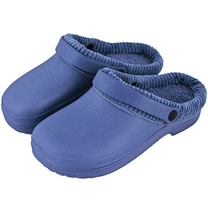 Saboți Papuci izolați albastru închis