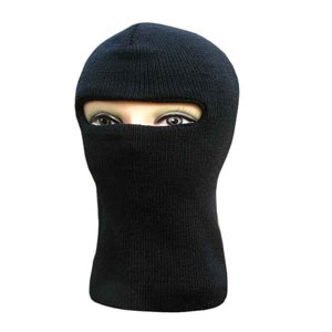 Cagulă ECHT tricotată, o deschidere, negru