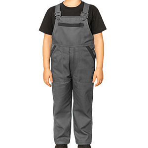 Pantaloni de lucru pentru copii NIKA gri-negru 104-140