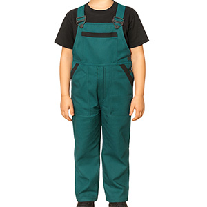Pantaloni de lucru pentru copii NIKA verde-negru 146-164
