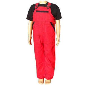 Pantaloni de lucru pentru copii NIKA roșu-negru 146-164