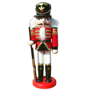 Soldat spărgător de nuci cu pușcă 30cm