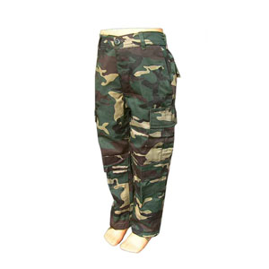 Pantaloni de camuflaj pentru copii BDU woodland 