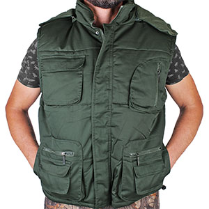 Vestă Gold Champion izolată verde militar