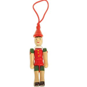 Pinocchio din lemn 10 cm