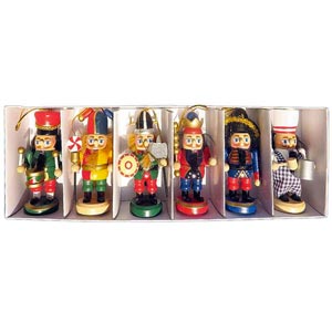 Set 6 spărgători de nuci Viking, figurine din lemn, 10 cm