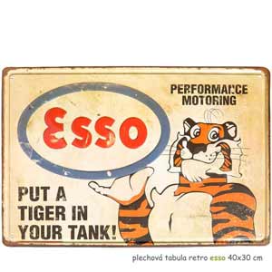 Tablă metalică retro esso 40x30 cm