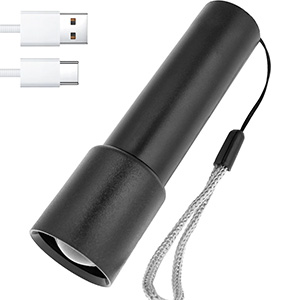 Lanternă de buzunar cu șnur Zoom USB