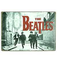Tablă metalică retro The Beatles 40x30 cm