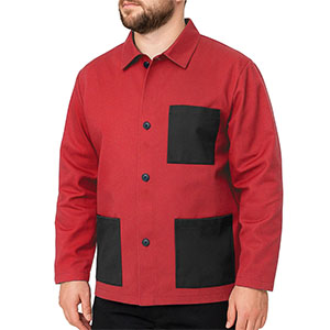 cămașă de lucru clasic roșu