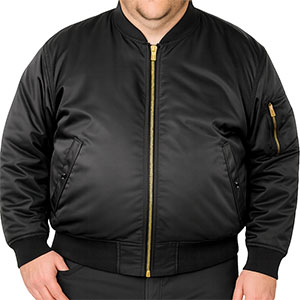 Geacă bomber mărime mare neagră 4XL/8XL