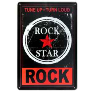 Plăcuță metalică Rock STAR