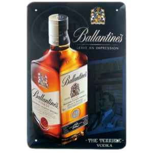 Plăcuță metalică Ballantines