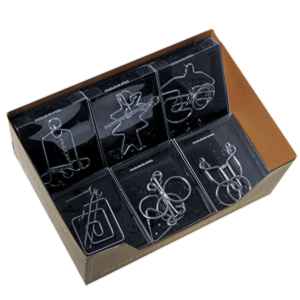 Set, 6 jocuri de inteligență metalice