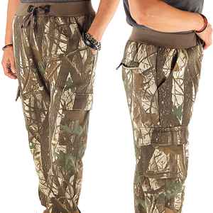 Pantaloni de camuflaj Loshan 3D realtree Oak Birch izolați