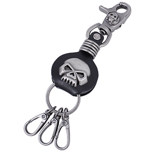 Breloc din piele cu Craniu