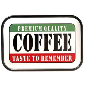Tablă metalică retro, tavă Coffee Premium Quality