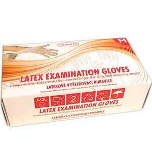 Mănuși din latex cu pudră LATEX 1 pereche