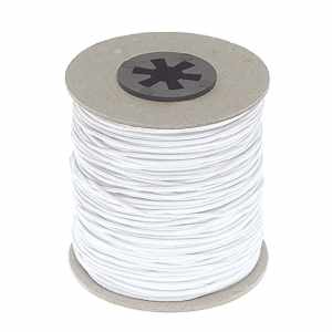 Elastic pentru pălărie rotund 1mm alb