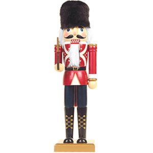 Spărgător de nuci soldat, cu șapcă de urs, 36 cm