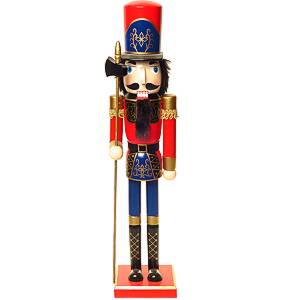 Soldat Spărgător de nuci cu halebardă, 60cm
