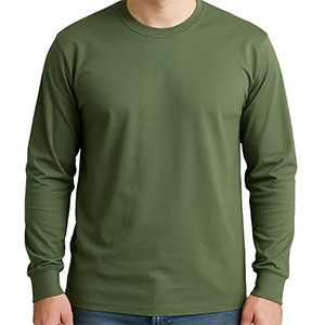 Tricou cu mânecă lungă, Gold Champion, măsliniu