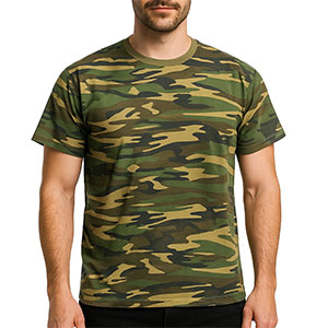 Tricou de camuflaj pentru bărbați LG woodland
