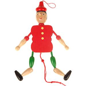 Pinocchio din lemn 20cm
