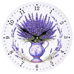 Ceas de perete Vintage Lavender 30cm