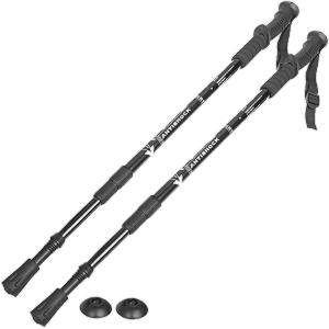 Set bețe trekking AntiShock, negru