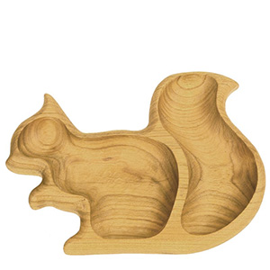 Bol din lemn veveriță