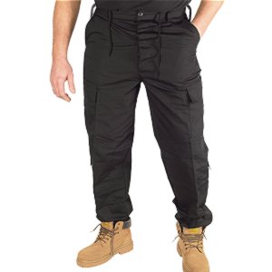 Pantaloni BDU negri Ripstop