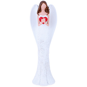 Figurină înger cu inimă 25 cm