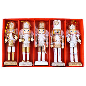  Set de 5 spărgători de nuci pentru bradul de Crăciun, 13cm