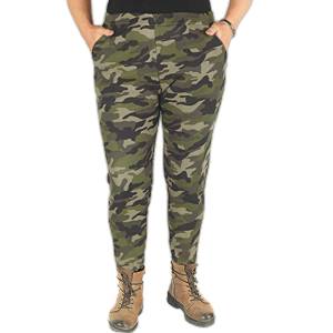 Colanți izolați pentru femei supraponderale Termo MA0218a de camuflaj