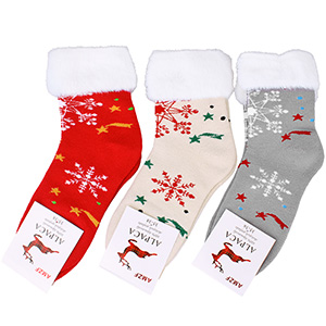 Șosete de damă din lână Alpaca cu blăniță, 3 perechi A1