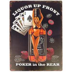 Plăcuță retro Poker 30x40cm