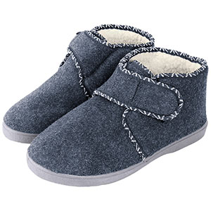 Papuci pentru seniori, damă, culoare închisă