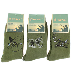 Șosete de bărbați pentru pescar, 3 perechi