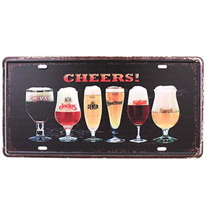 Tablă retro Bere 30x15 cm