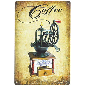  Tablă metalică retro Coffee 20x30cm