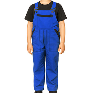 Pantaloni de lucru pentru copii NIKA albastru-negru 104-140