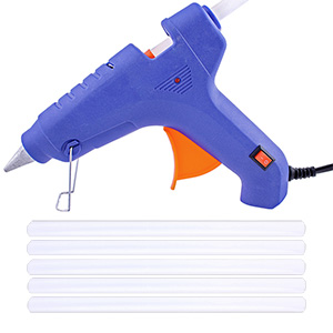 Pistol de lipit cu silicon cald 60W + batoane de silicon 5 buc.